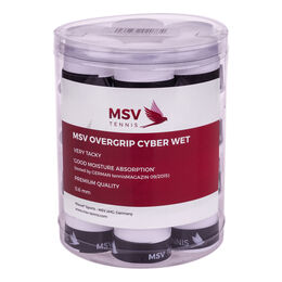 Vrchní Omotávky MSV Overgrip Cyber Wet 24er Pack weiß